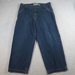 VTG Phys.Sci Baggy Jeans Mens 36x30 Carpenter Y2K Grunge Utility Skater Hip Hop